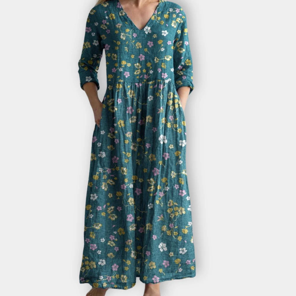 Zinnia - Effortless Beauty Bold Print Dress