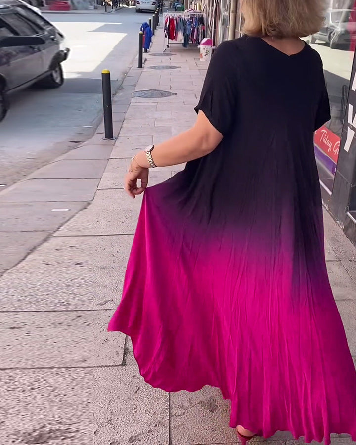 Joan - Summer Gradient Flowy Maxi Dress