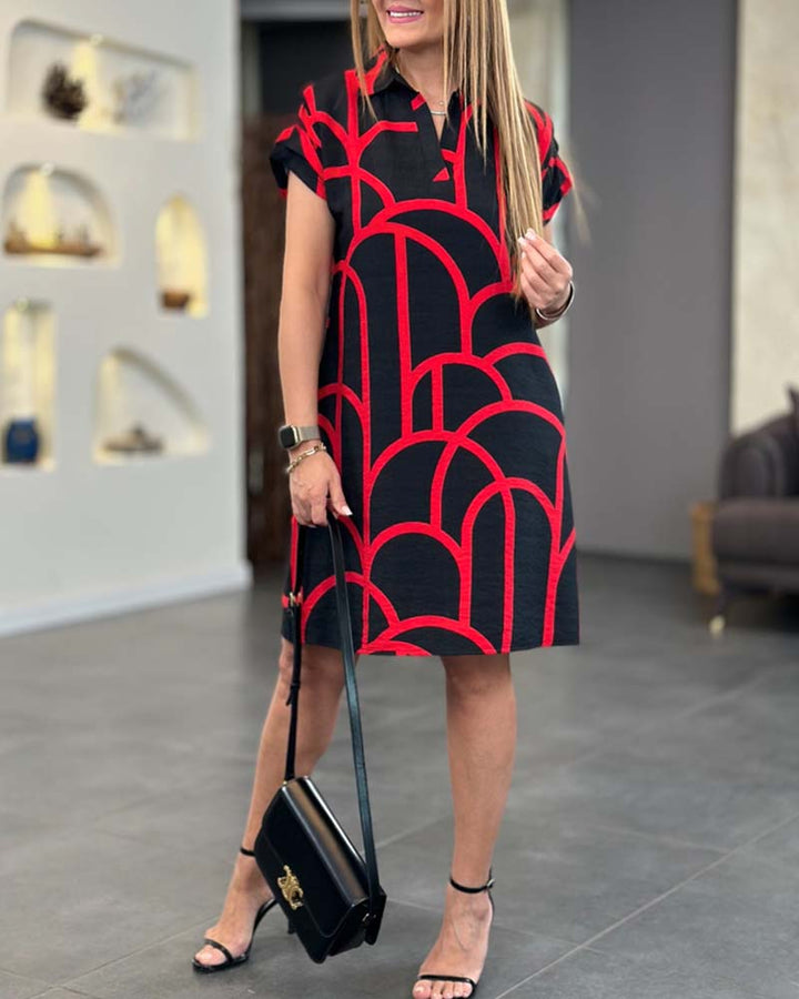 Veralia™ | Elegant Short Sleeve Dress