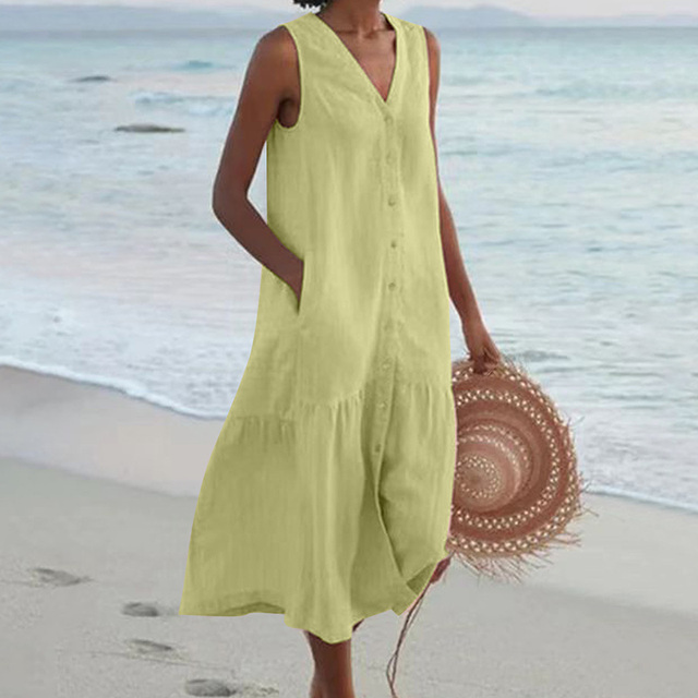 Maira™ | Summer V Neck Dress