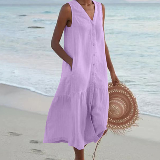 Maira™ | Summer V Neck Dress