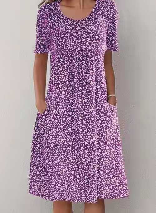 Alisha™ | Round Neck Floral Dress
