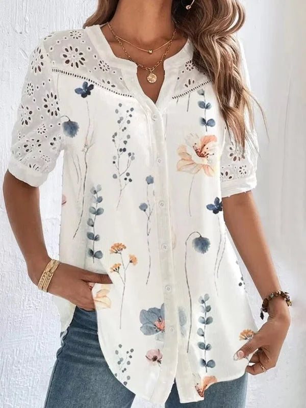Zoila™ | Elegant Short Sleeve Shirt