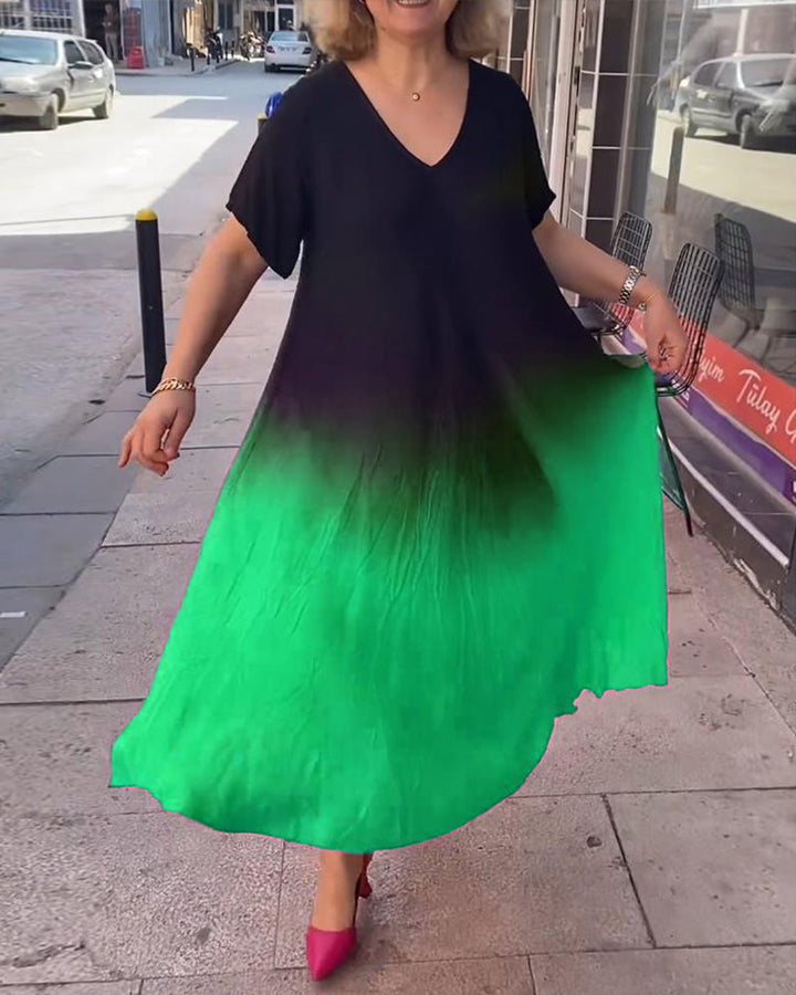 Joan - Summer Gradient Flowy Maxi Dress