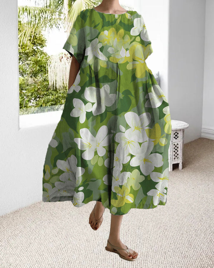 Ruzana™ | Loose Printed Dress With Short Sleeves