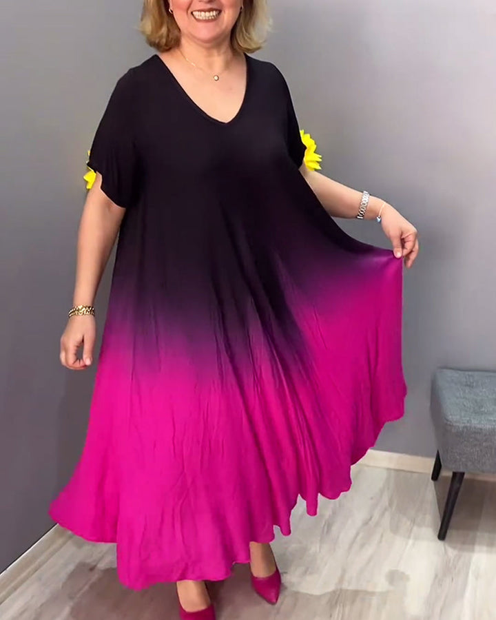 Joan - Summer Gradient Flowy Maxi Dress