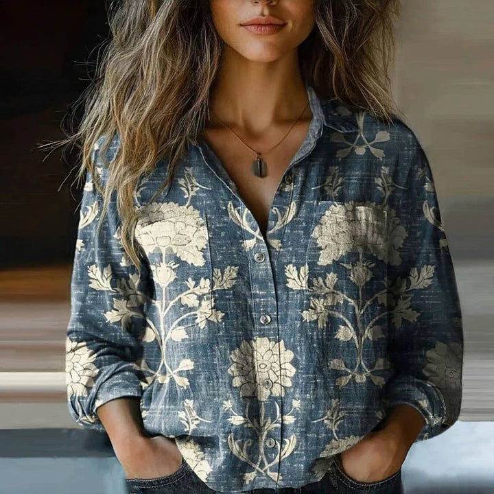 Morena™ | Vintage Printed Blouse