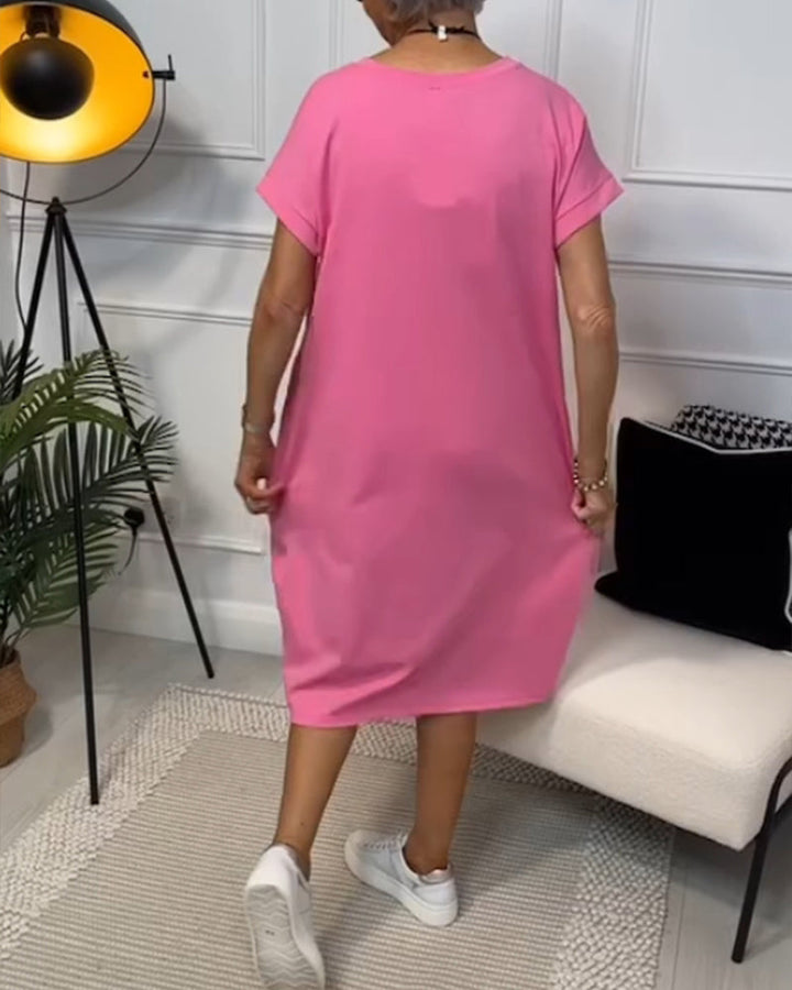 Cleo - Stylish Short Sleeved Dress