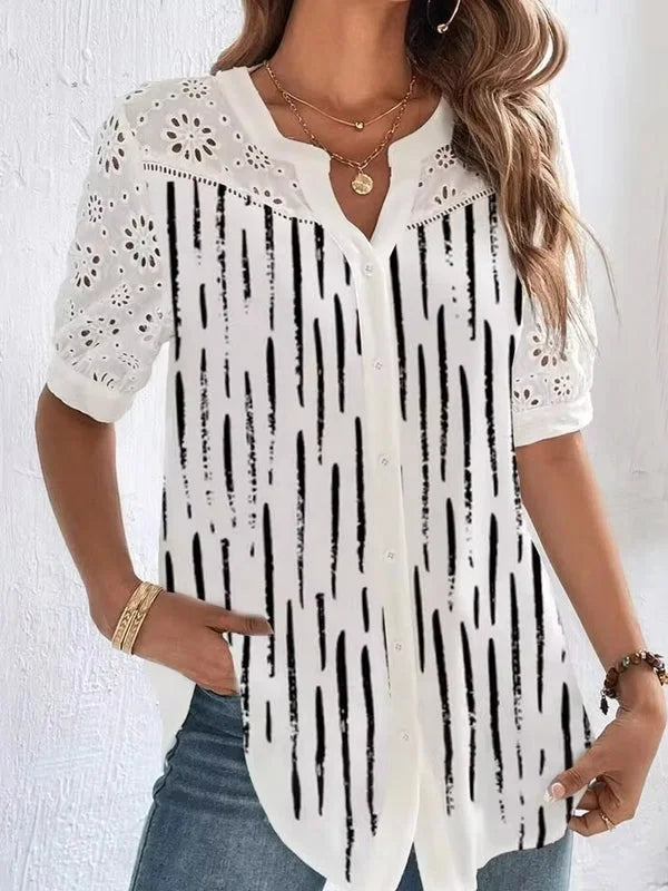 Zoila™ | Elegant Short Sleeve Shirt
