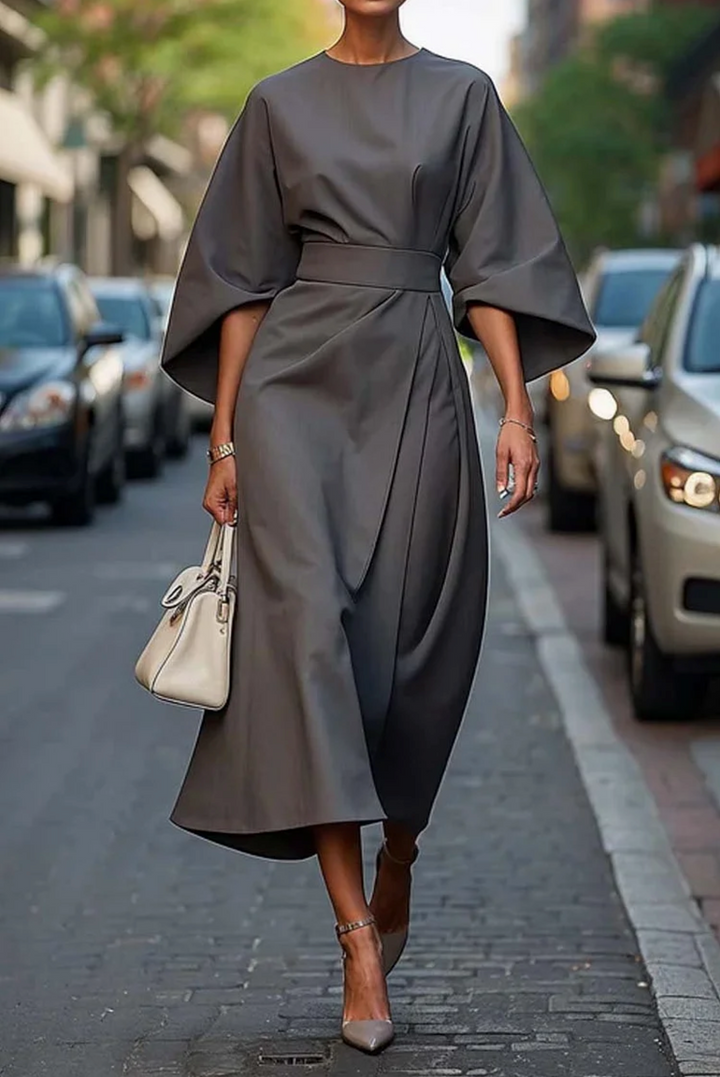 Sofia™ | Elegant Lantern Sleeve Dress