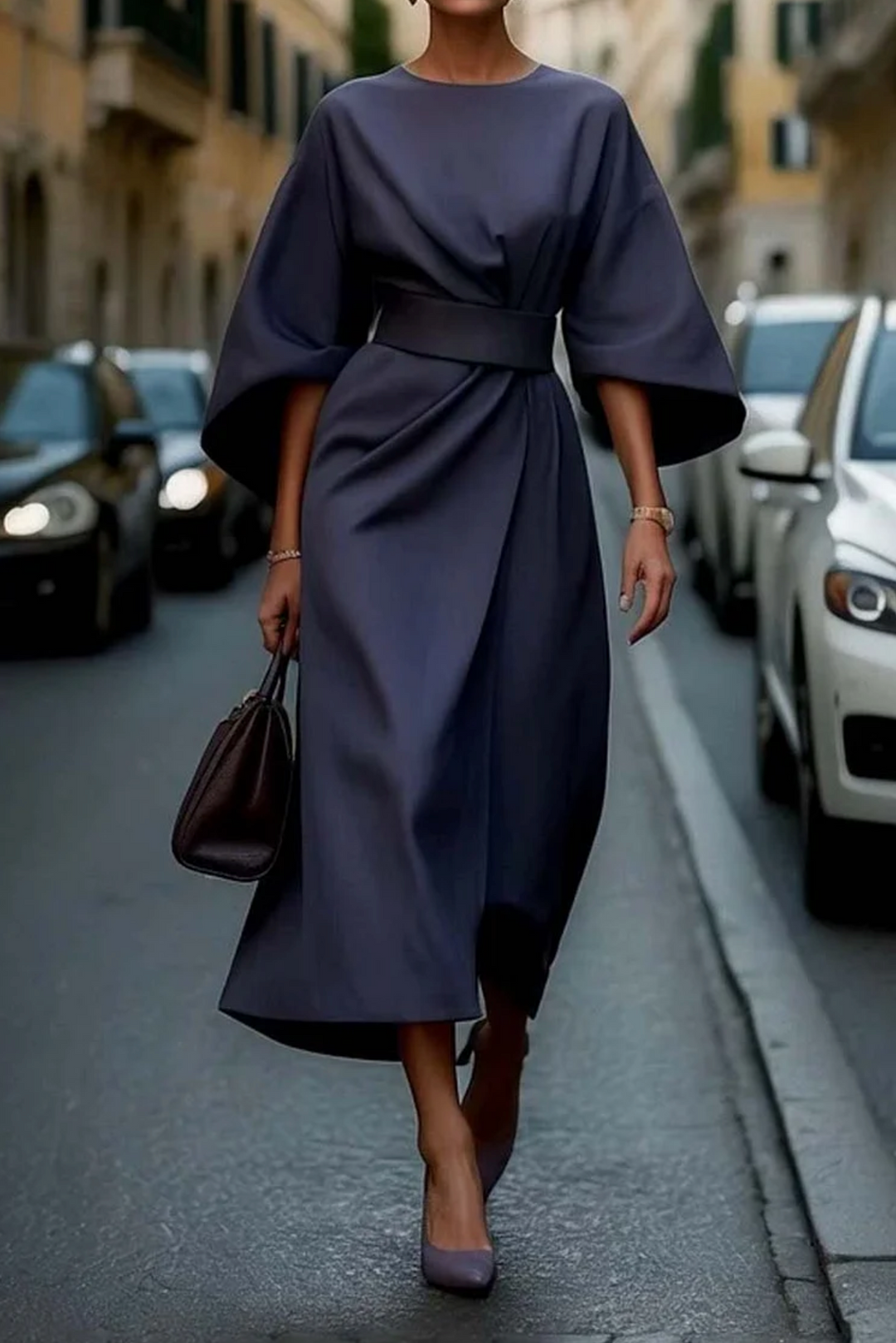 Sofia™ | Elegant Lantern Sleeve Dress
