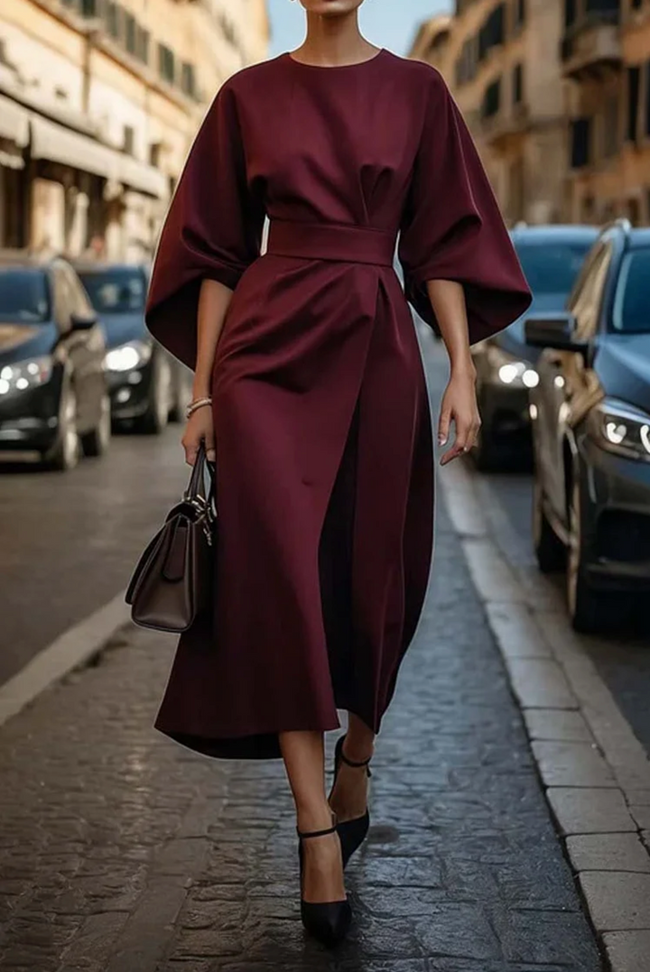 Sofia™ | Elegant Lantern Sleeve Dress