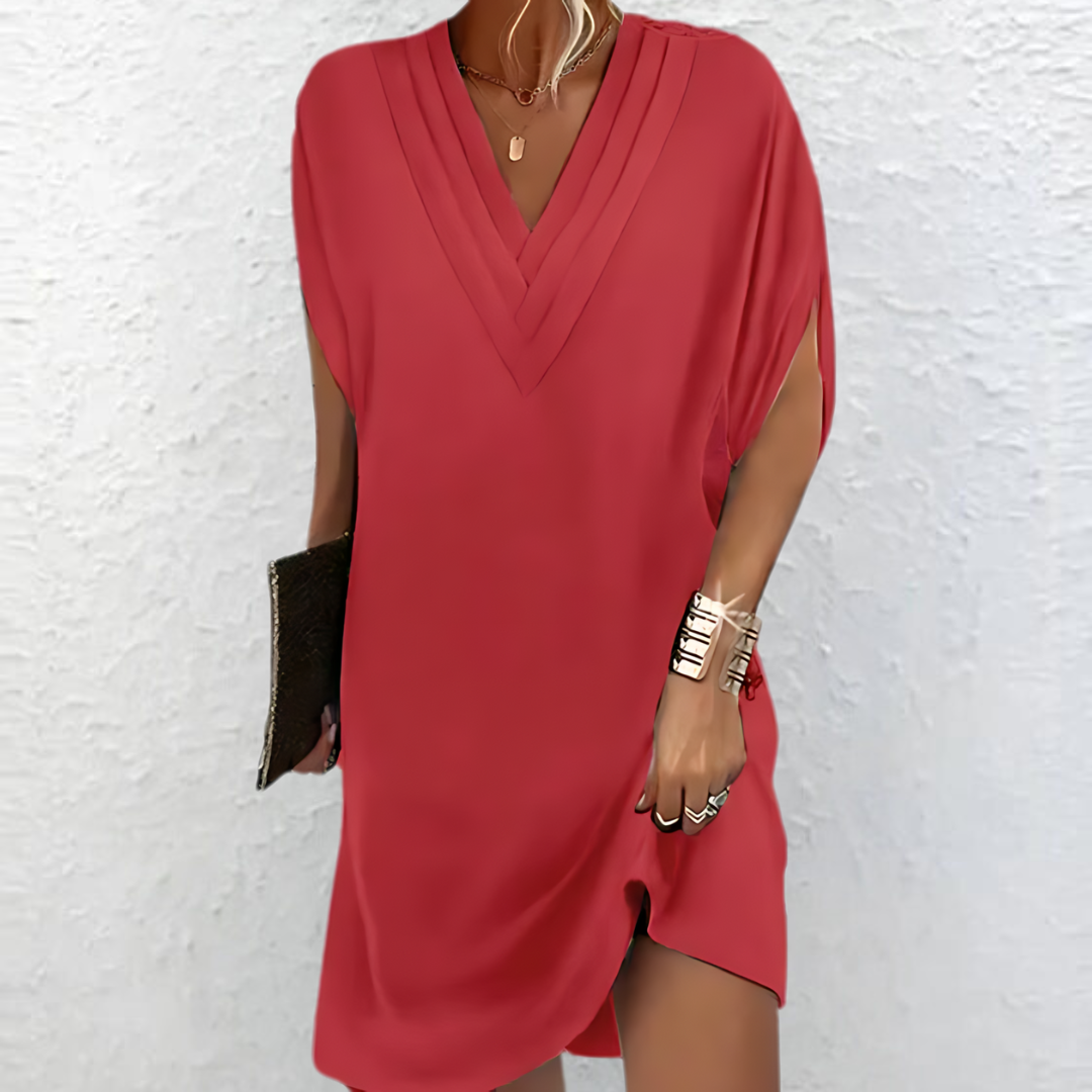 Astrid - Elegant Dress with Flutter Sleeves