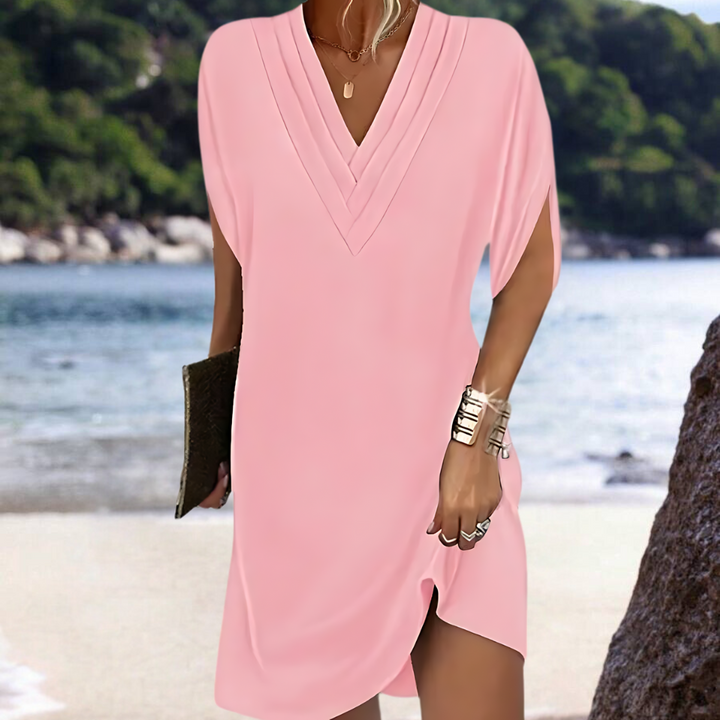 Astrid - Elegant Dress with Flutter Sleeves
