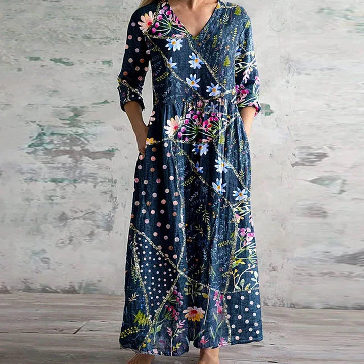 Miya™ | Elegant Retro Maxi Dress