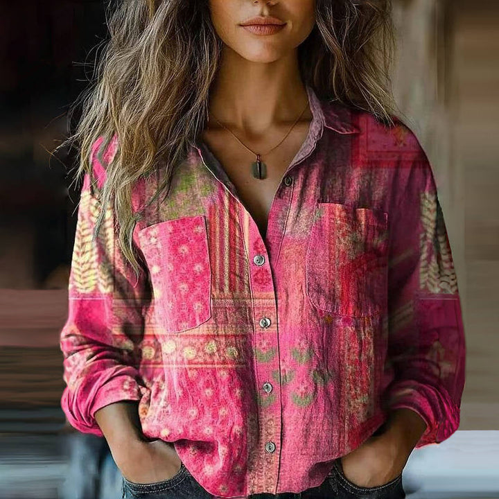 Morena™ | Vintage Printed Blouse