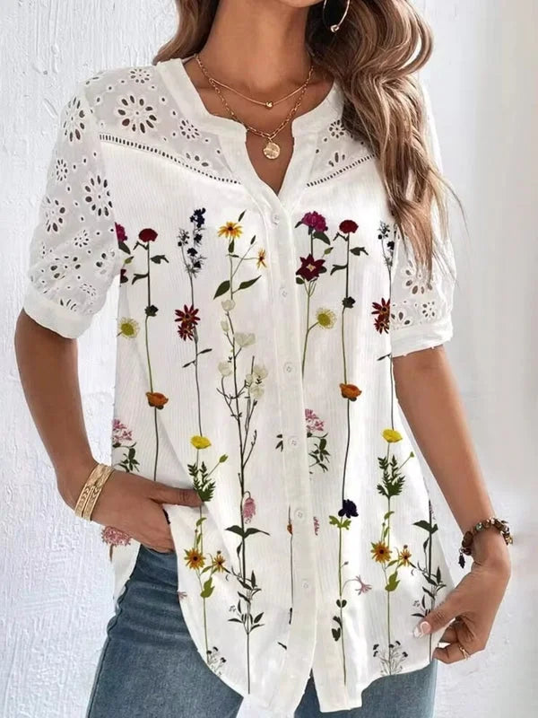 Zoila™ | Elegant Short Sleeve Shirt