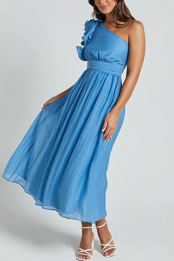 Bellamy - Chic Slanted Elegance Summer Dress