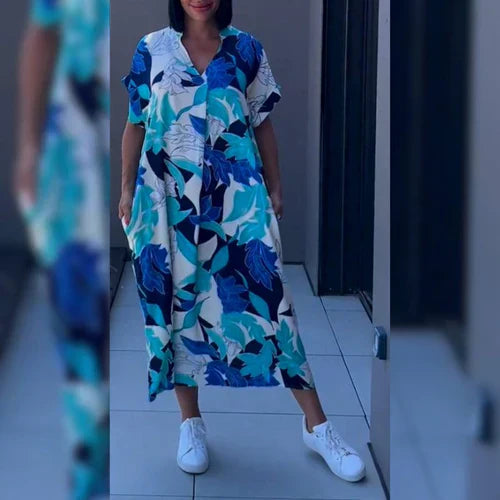 Gabriella –  Figure-Flattering Floral Dress