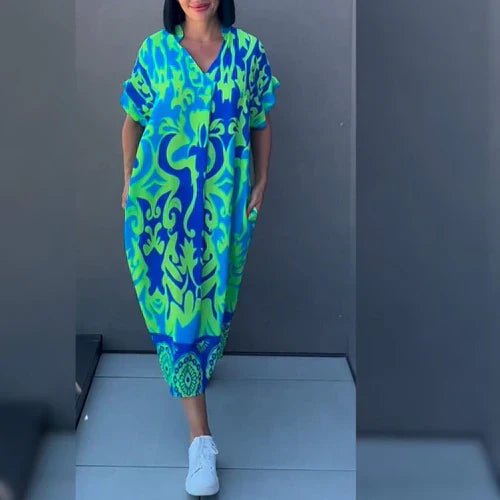 Gabriella –  Figure-Flattering Floral Dress