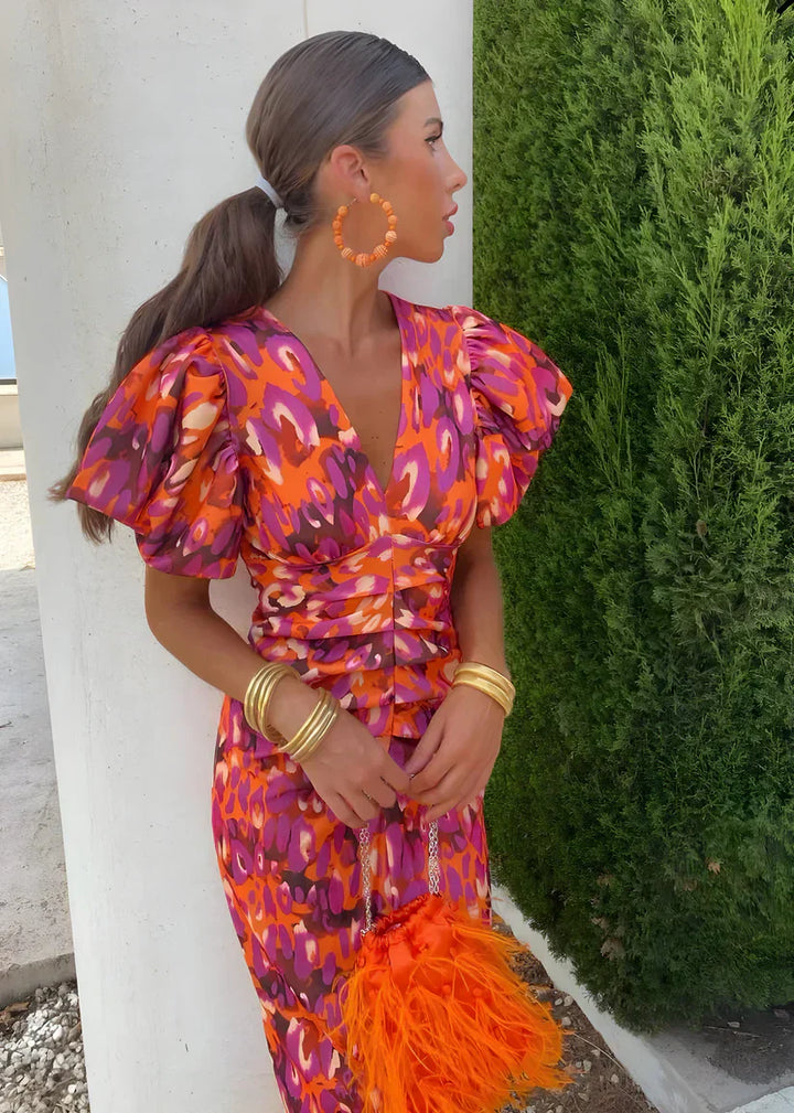 Jorien™ | Dress With Pleated Sleeves