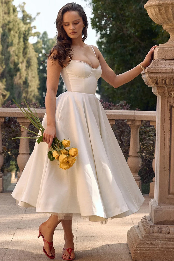 Minerva - Luxury Spaghetti Strap Princess Dress