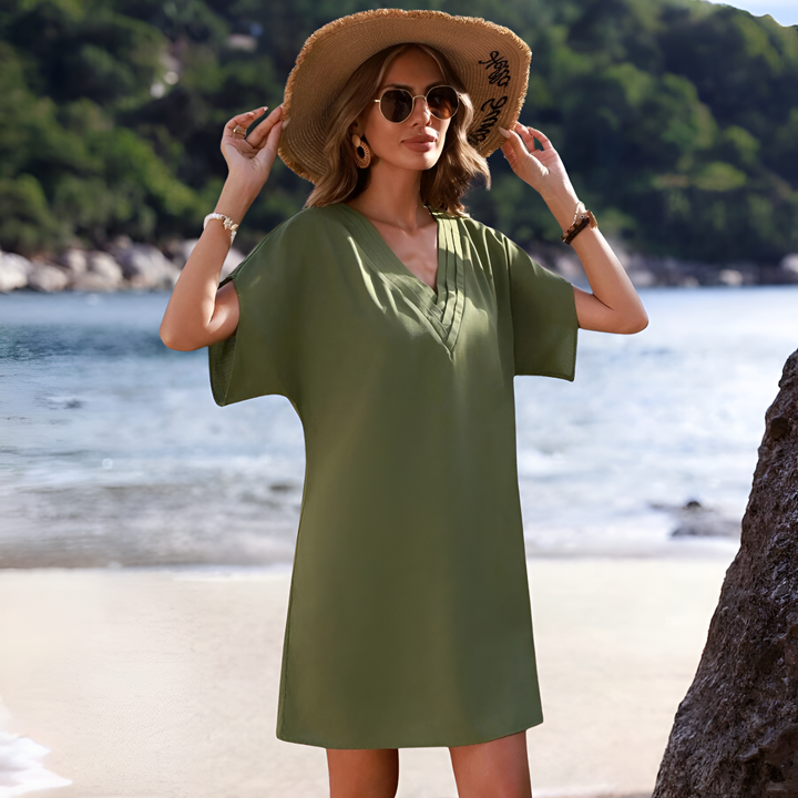 Astrid - Elegant Dress with Flutter Sleeves